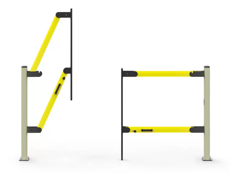 ELD MPM Rugalmas Ütközésvédelem Biztonsági Kapu Dupla Emelőkapu 90