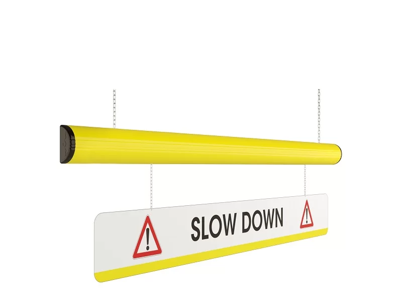 ELD MPM Rugalmas Ütközésvédelem Magassági Védőkorlát Figyelmeztető Táblával